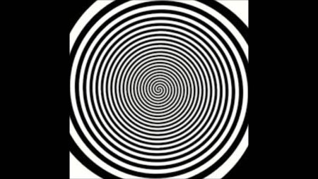 Оптическая иллюзия спираль