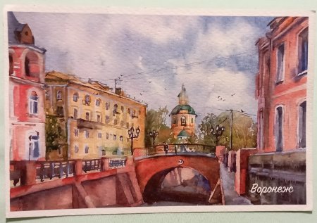Воронежский каменный мост картины