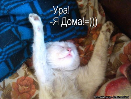Ура я дома