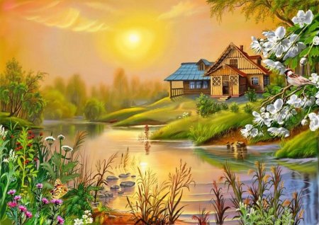 Виктор Цыганов весенний пейзаж