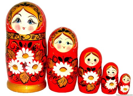 Матрешка 120*d65мм 5 кукол
