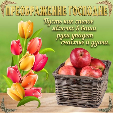 С преображением Господним и яблочным Спасом