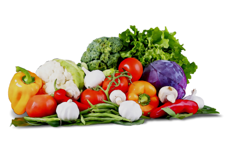 Овощи на прозрачном фоне