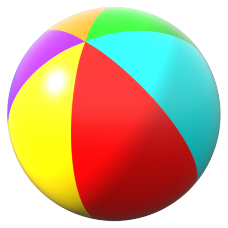 Мячик на белом фоне