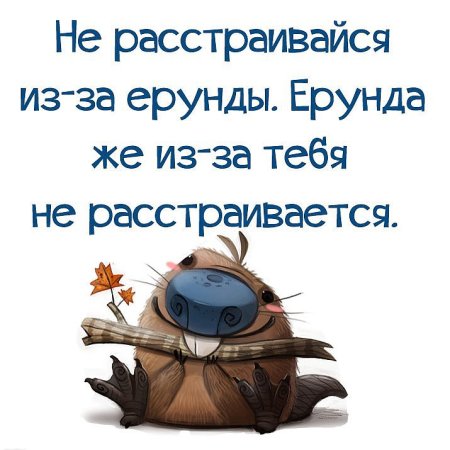 Не расстраивайся из-за ерунды