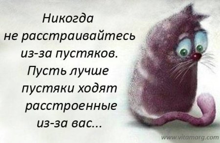 Не расстраиваться по пустякам