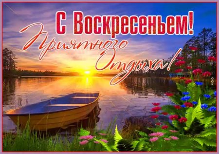 Прекрасного воскресного дня