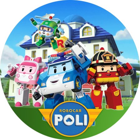 Вафельная печать Поли Робокар