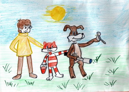 Дядя фёдор пёс и кот рисунок для читательского дневника