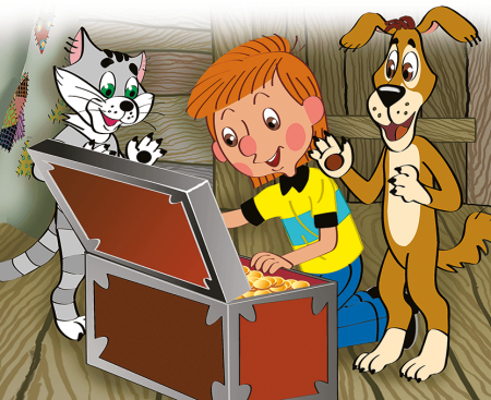 Дядя фёдор пёс и кот клад