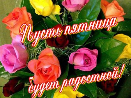С пятницей красивые цветы