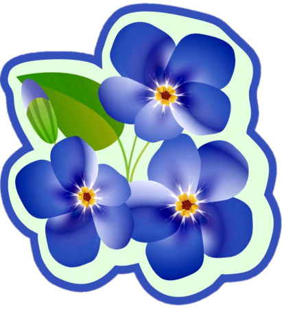 Цветочки цветные