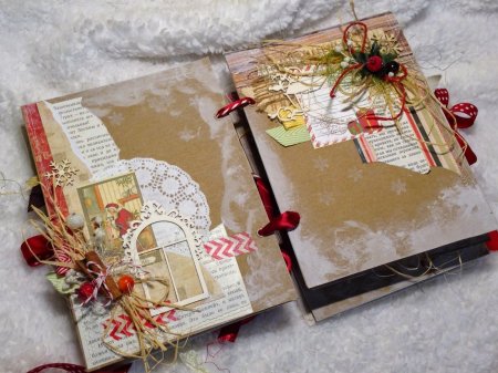 Новогодняя открытка книжка