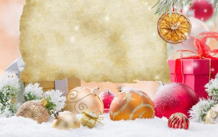 Новогодний фон горизонтальный