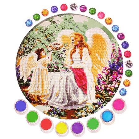 Алмазная мозайка ангелы в садц
