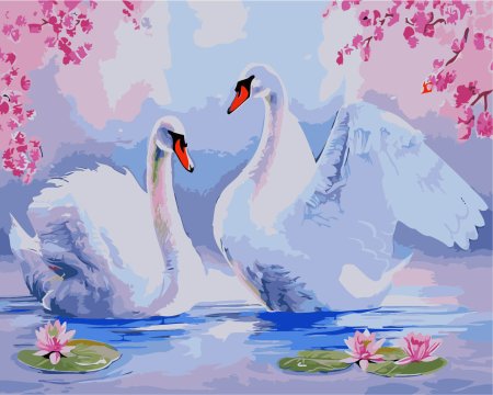 Лебедь иллюстрация