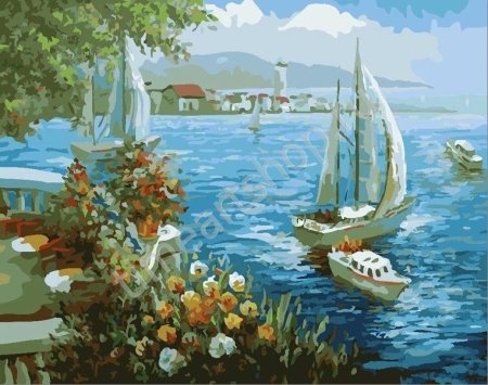 Живопись на холсте "гавань"