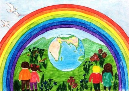 Рисунок на тему мир глазами детей