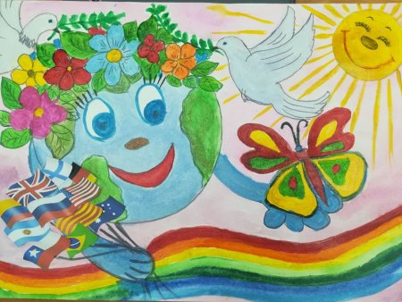 Рисунок на тему миру мир