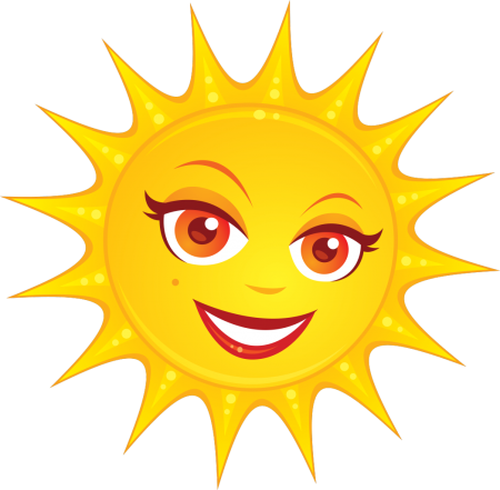 Солнышко улыбается
