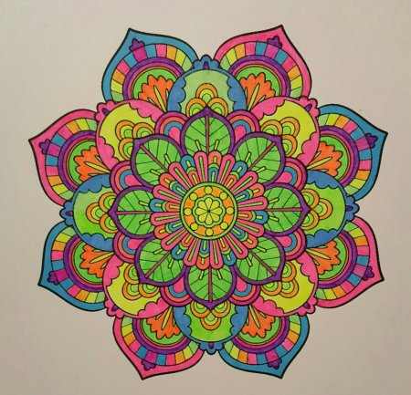Мандала цветная