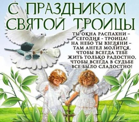 С Троицей поздравления