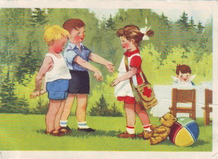 Советские открытки с детьми