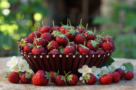 Клубника в корзинке