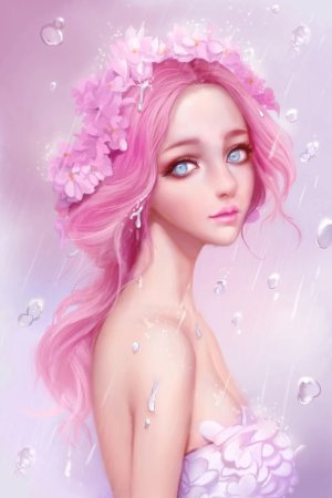 Девушка в розовом