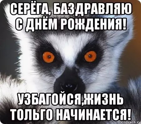 Серёга с днём рождения