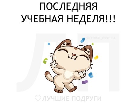 Ура скоро каникулы