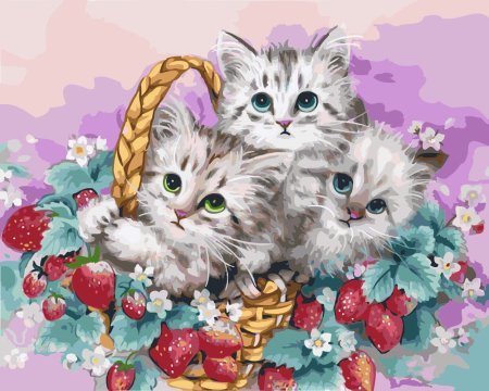 Котята в корзинке