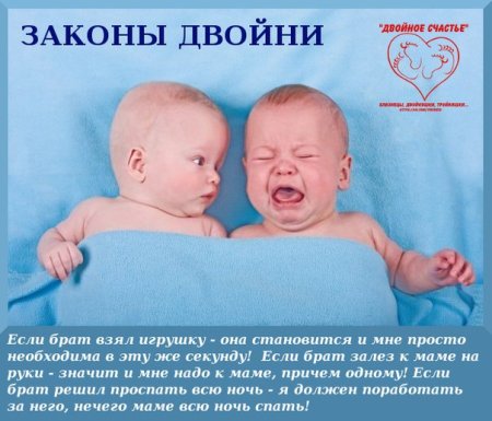 Поздравление близнецам