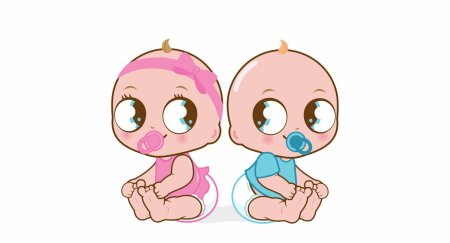 Стикеры для близняшек