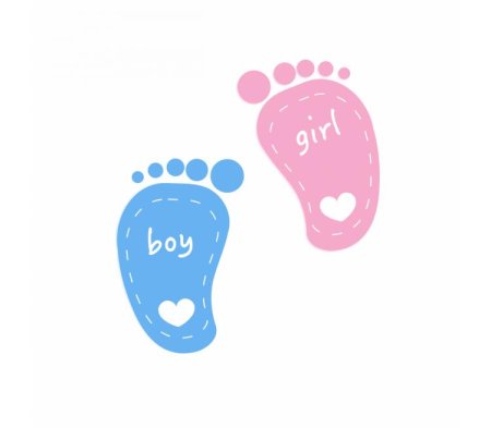 Следы ног ребенка для метрики вектор