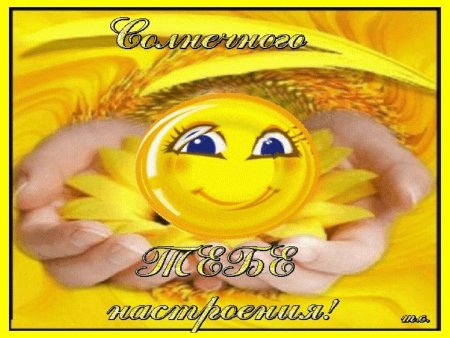 Солнечного дня и отличного настроения