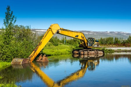 Техника для копания пруда