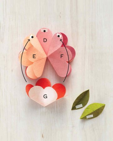 Открытка с объемными цветами