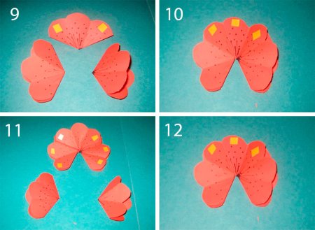 Открытка с объемным цветком внутри