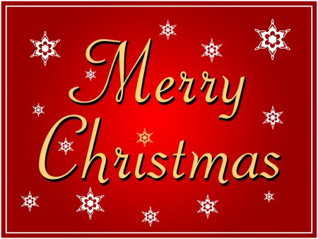 Надпись Happy Christmas