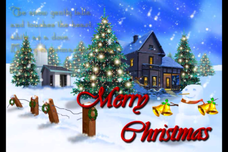 Merry Christmas Cards с анимацией