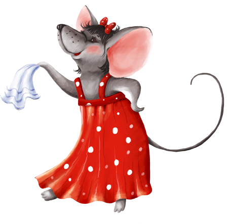 Веселая мышка