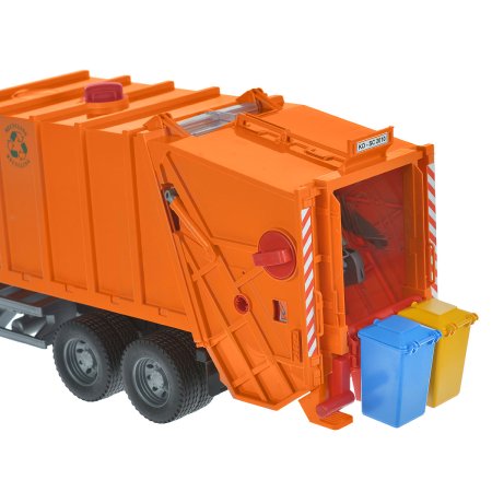 Мусоровоз Scania (цвет оранжевый) (подходит модуль со звуком и светом "h")