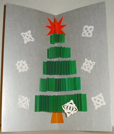 Елочка из гармошки