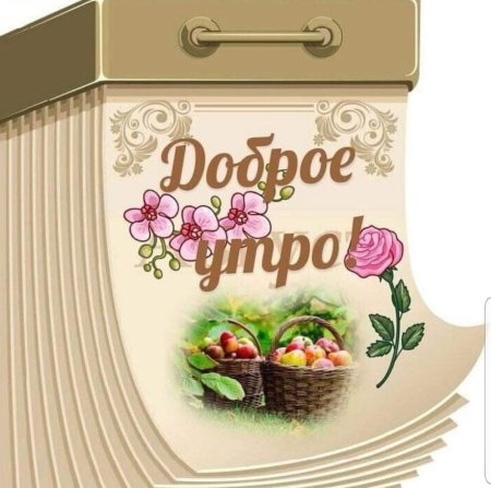 Стикеры с надписями доброе утро