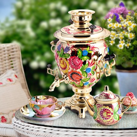 Чаепитие с самоваром
