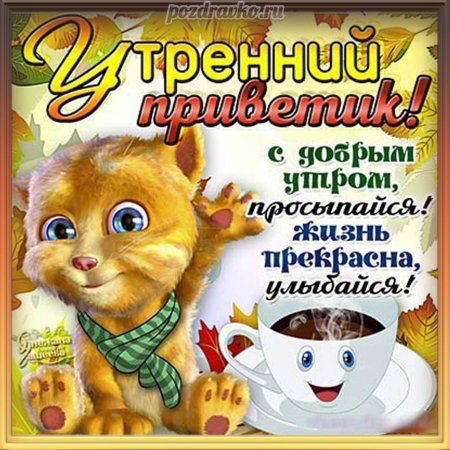 Приветствие с добрым утром в картинках