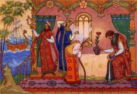 Иллюстрации к сказке Аленький цветочек Аксакова