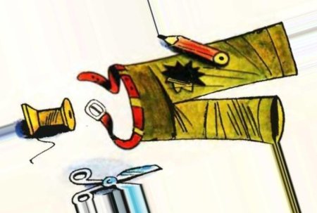 Иллюстрация к рассказу заплатка Носова