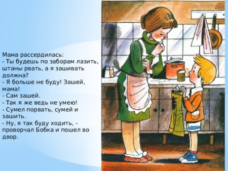 Иллюстрация к рассказу заплатка Носова